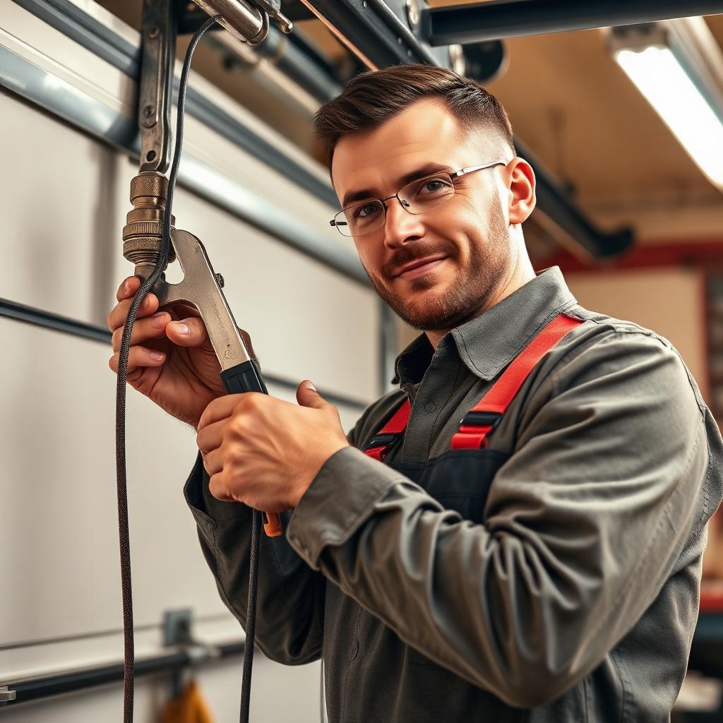 Torrington Garage Doors professional technician performing garage door repair in Connecticut